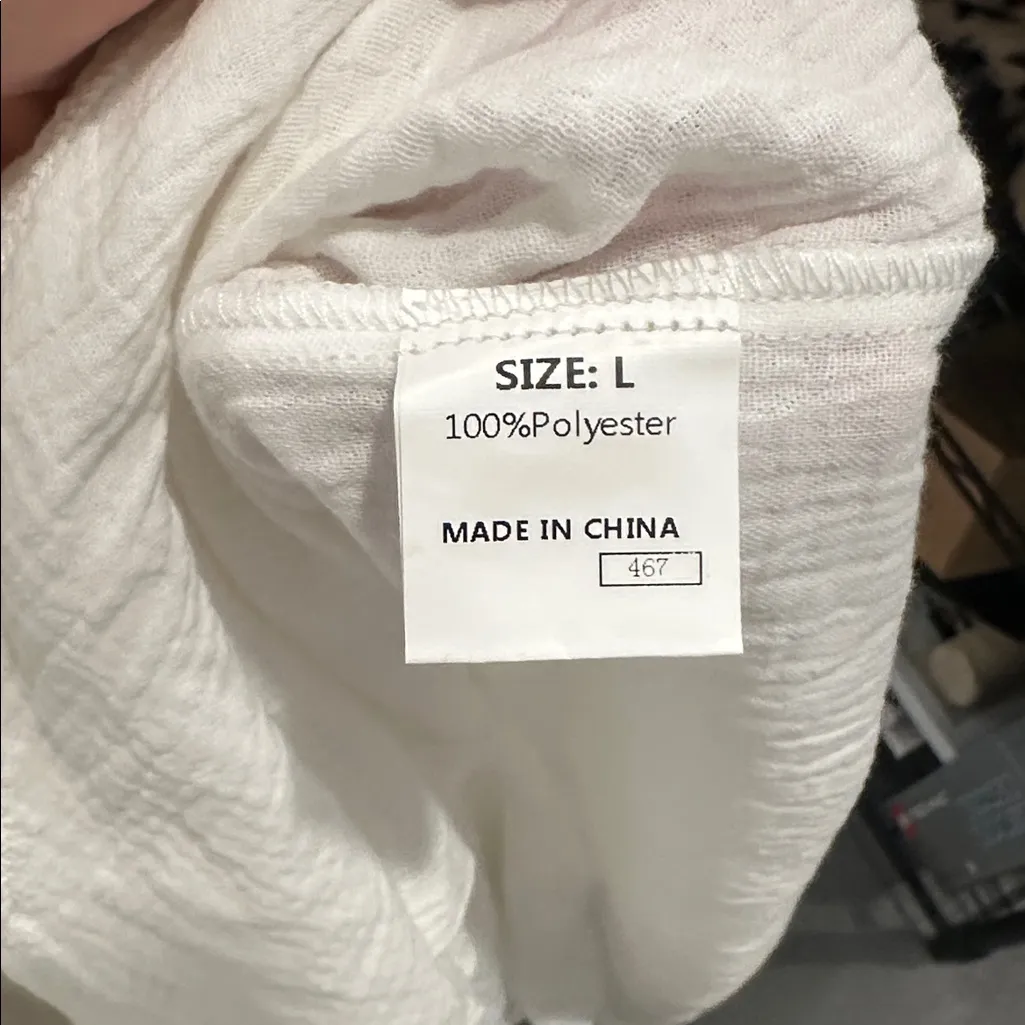 White Button-Down Shirt Dress - Image 6