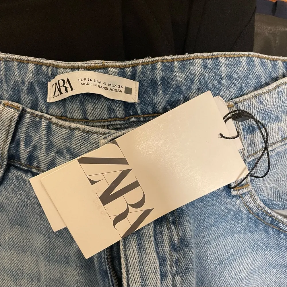NWT Zara Mom Distressed Straight Leg Jeans - Image 3