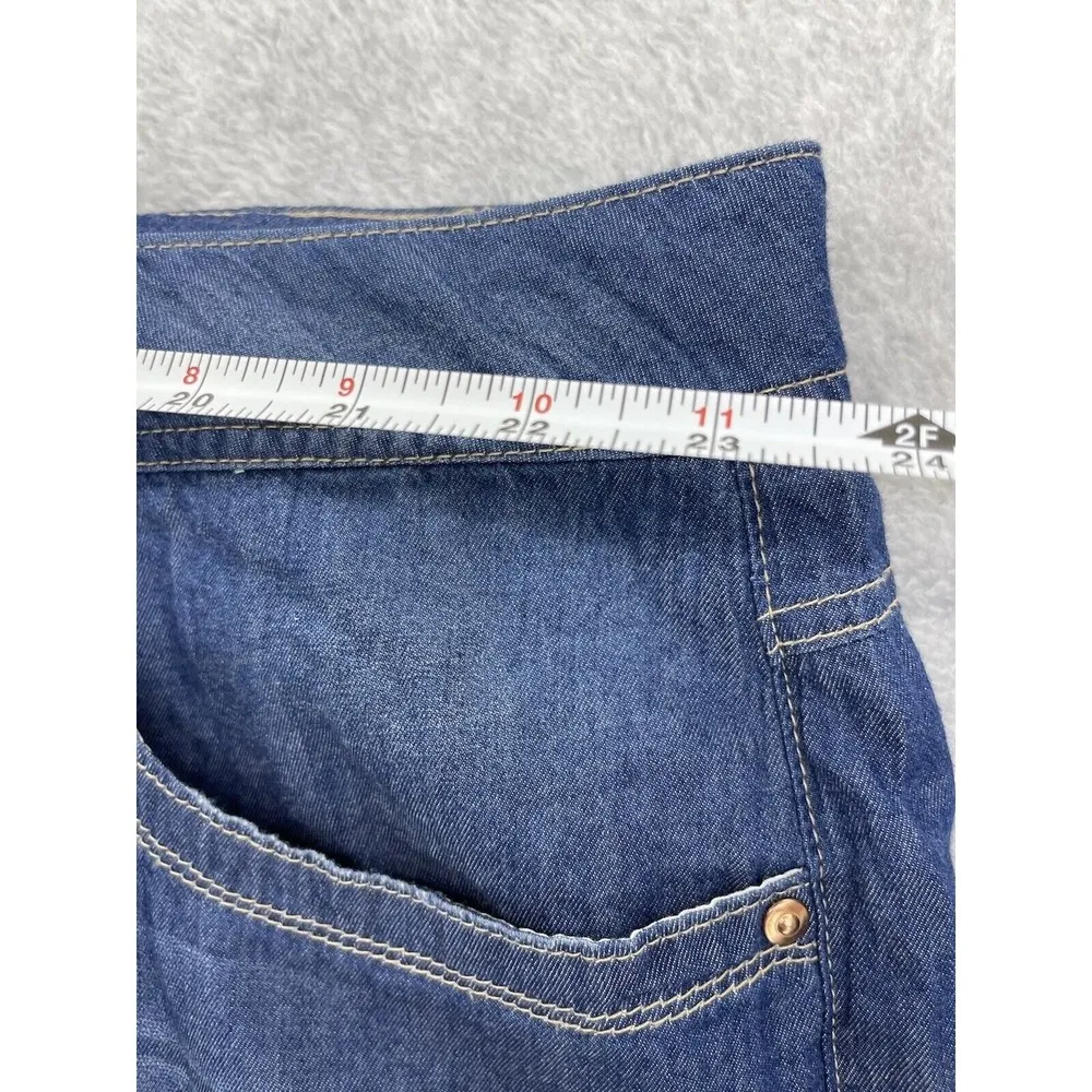 American Rag Cie Denim Chambray Jeans Shorts Plus Size 24W Cotton Blend - Image 7