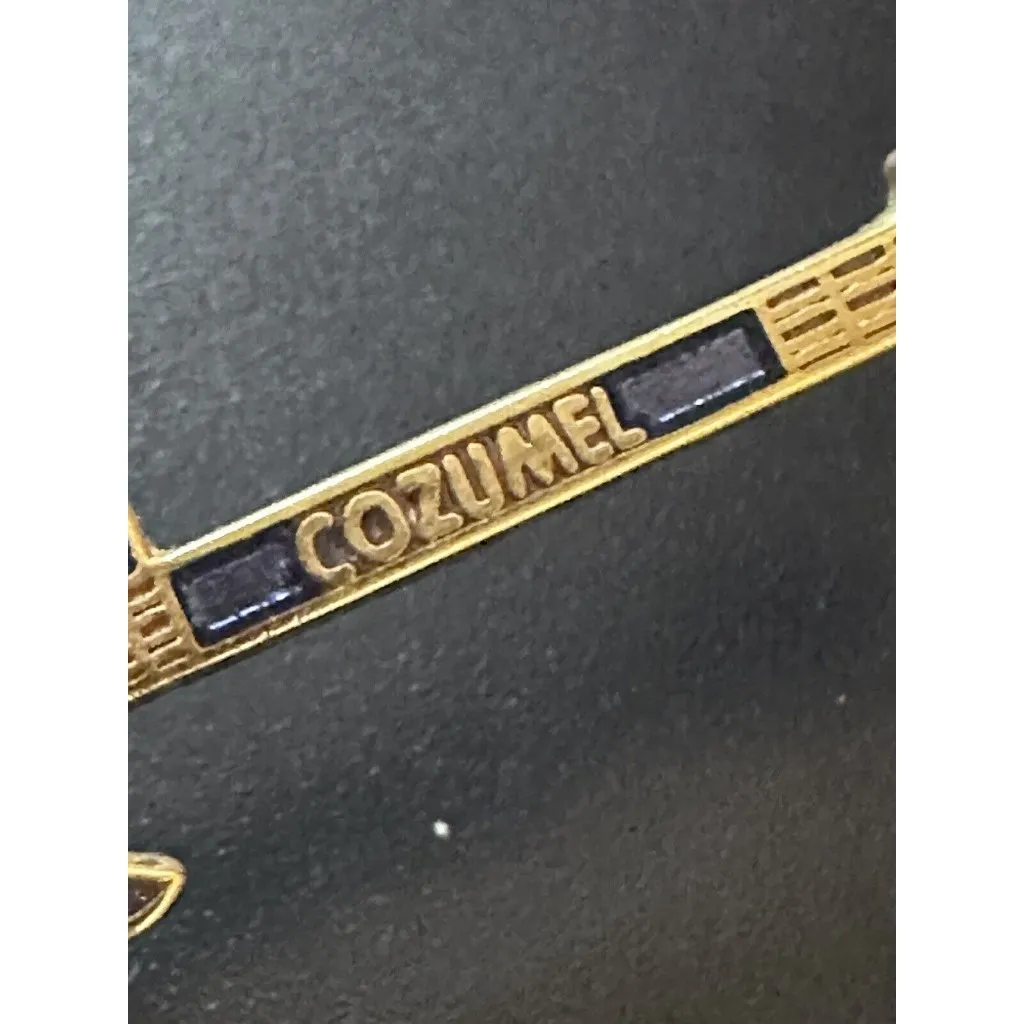 Hard Rock Cafe Pin Cozumel Red Blue Sailboat Guitar - Image 3