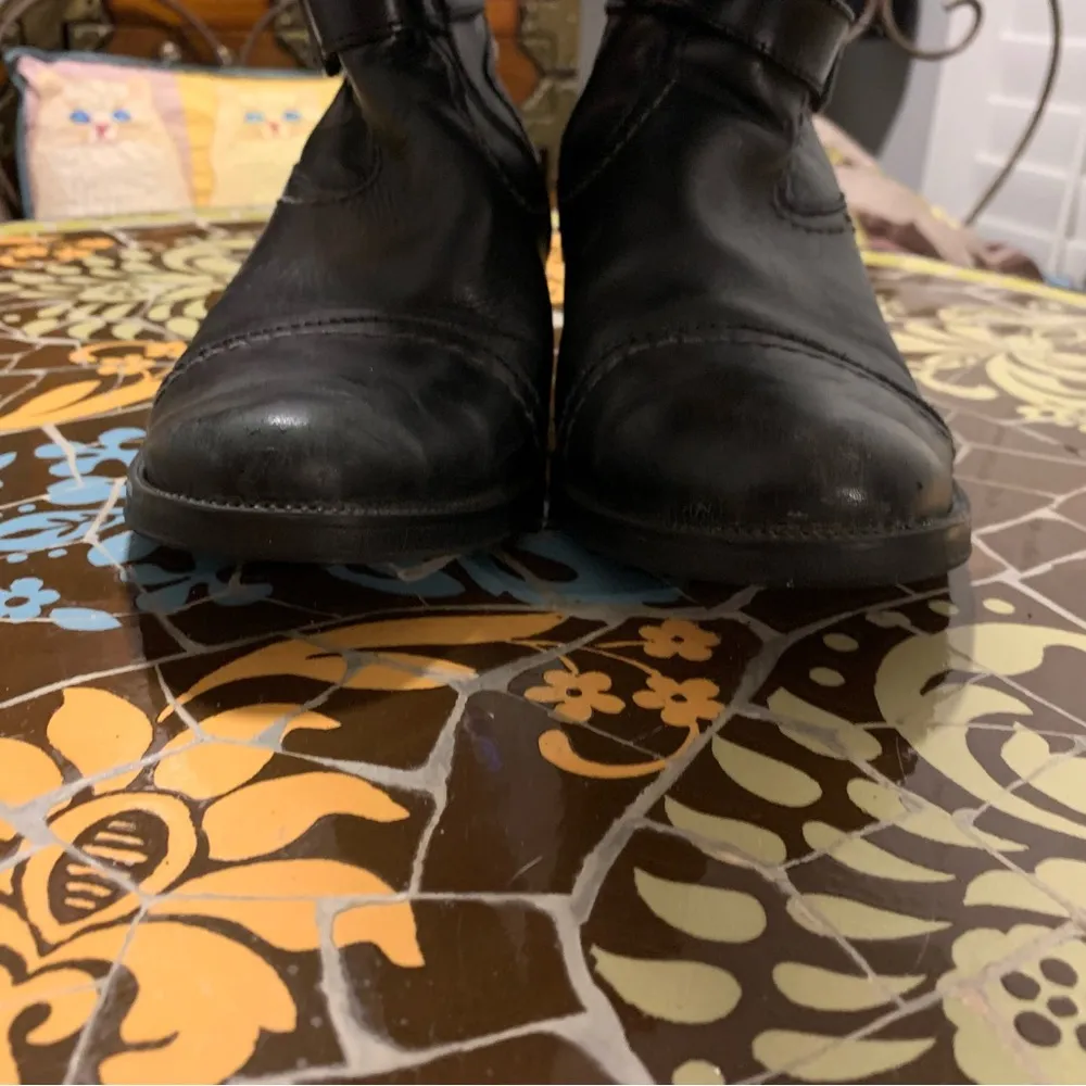 LEATHER EQUESTRIAN BOOTS with Zip Sz: 8.5/ 39 EU Size undefined - Image 11