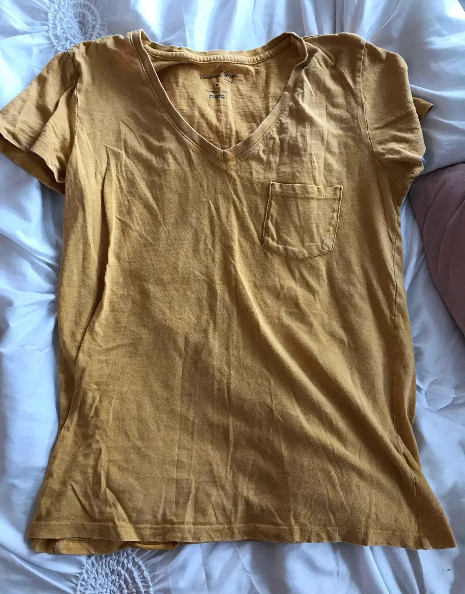 Universal Thread Yellow V Neck Shirt - Image 2