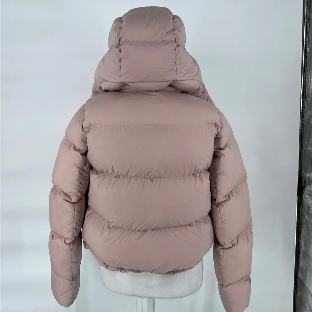 Lululemon Down Puffer Jacket Hooded Blush Pink Size 2 - Image 8