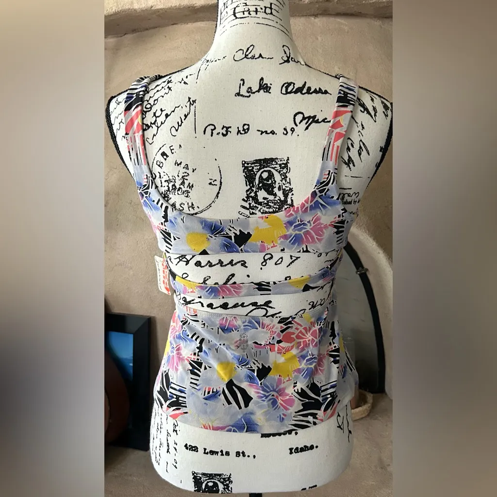 Free People Never Better Long Tank Blue Size L - Image 4