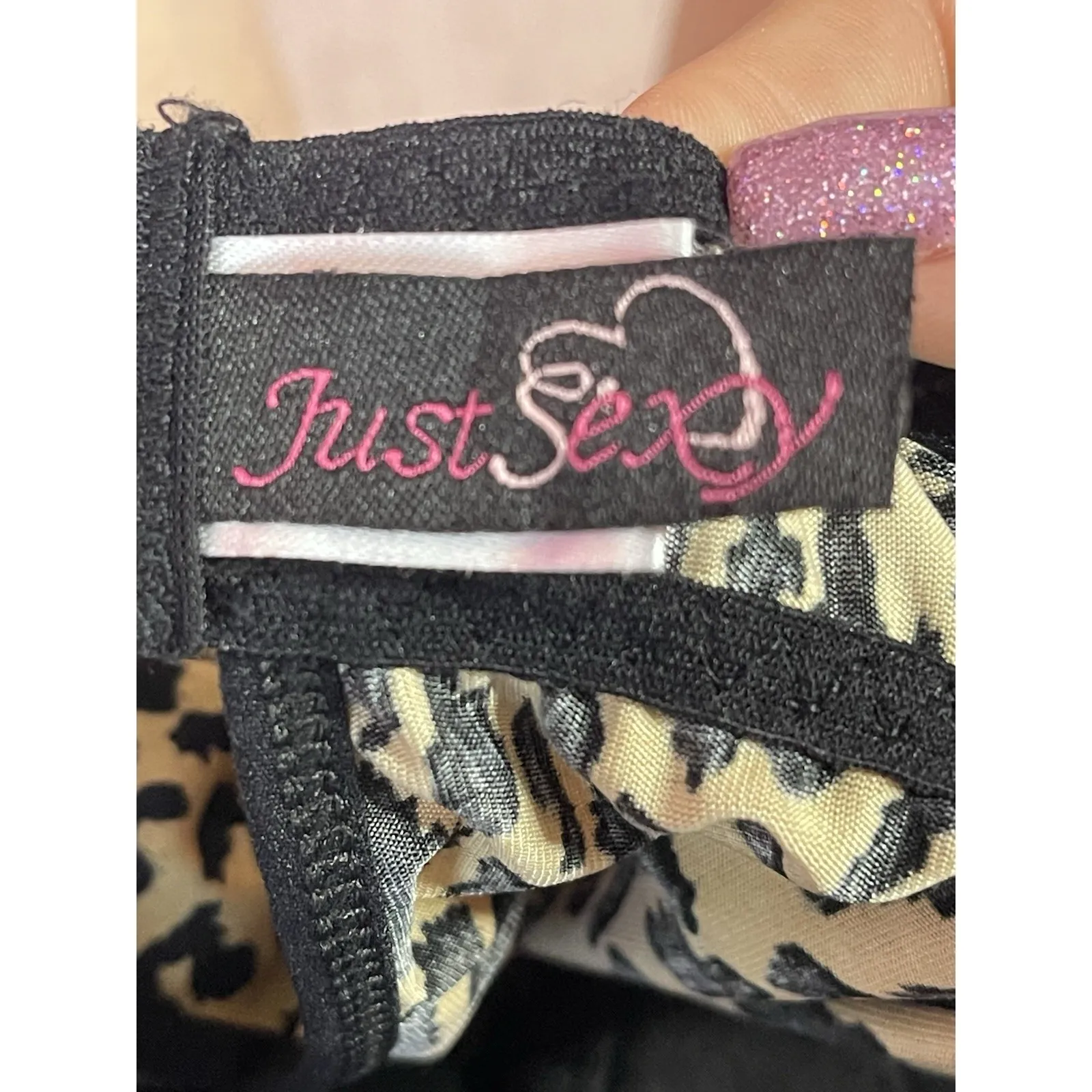 Just Sexy Lingerie Leopard Print Babydoll Set XL Lingerie - Image 2