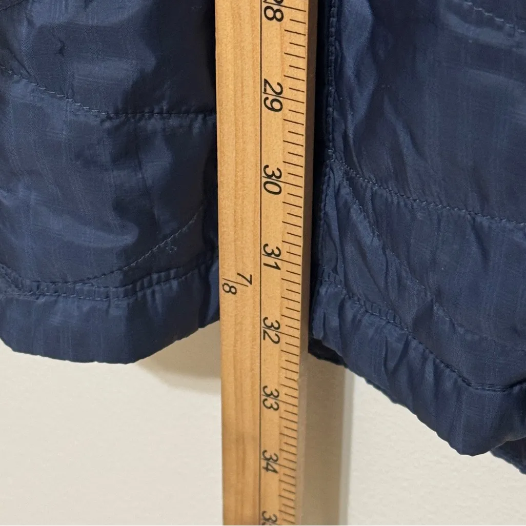 Columbia Heavenly Omni Heat Quilted Long Puffer Jacket Small Navy blue Hooded - Image 10