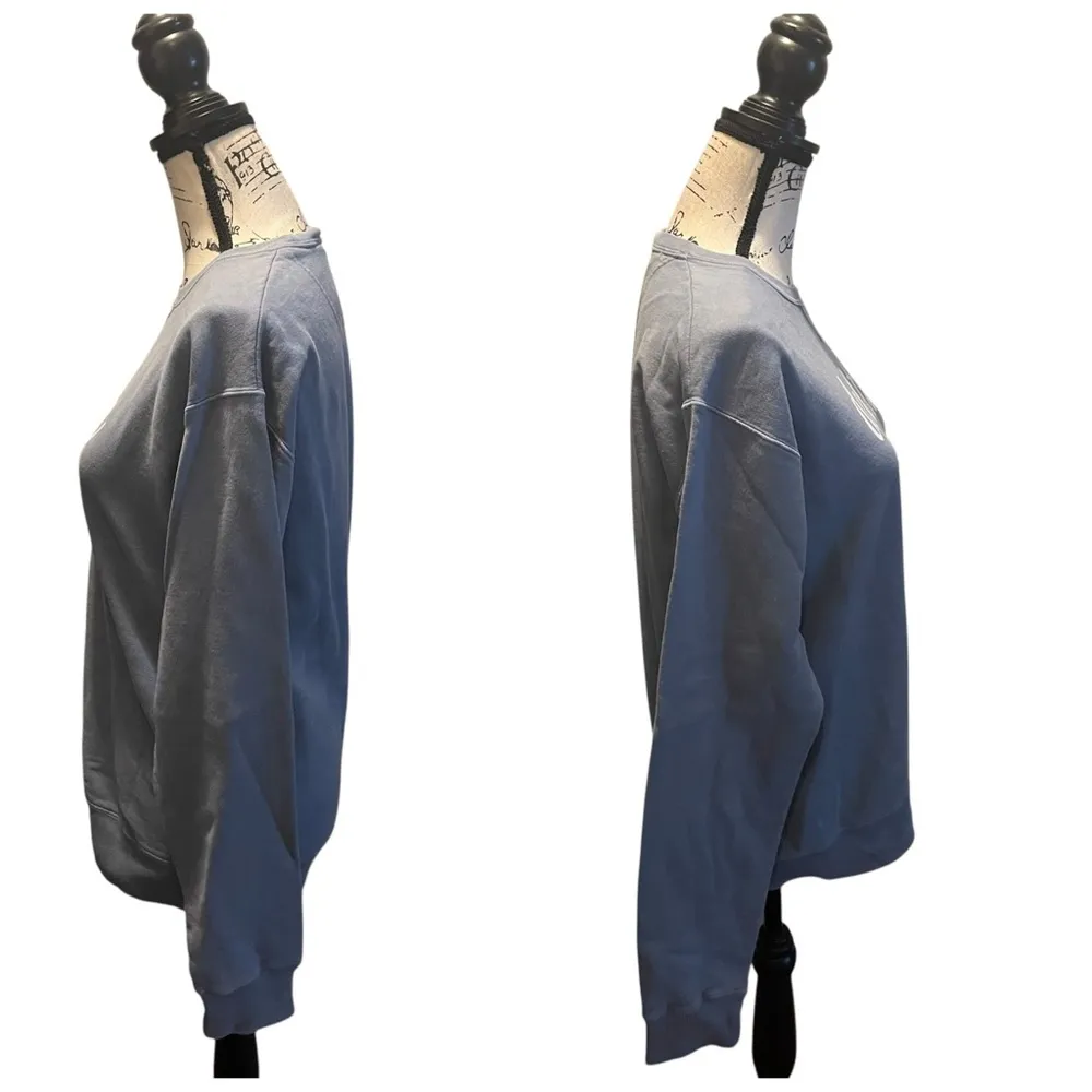 Comfort Wash Delta Zeta Sweatshirt Blue Size Small College Sorority Graphic - Image 3