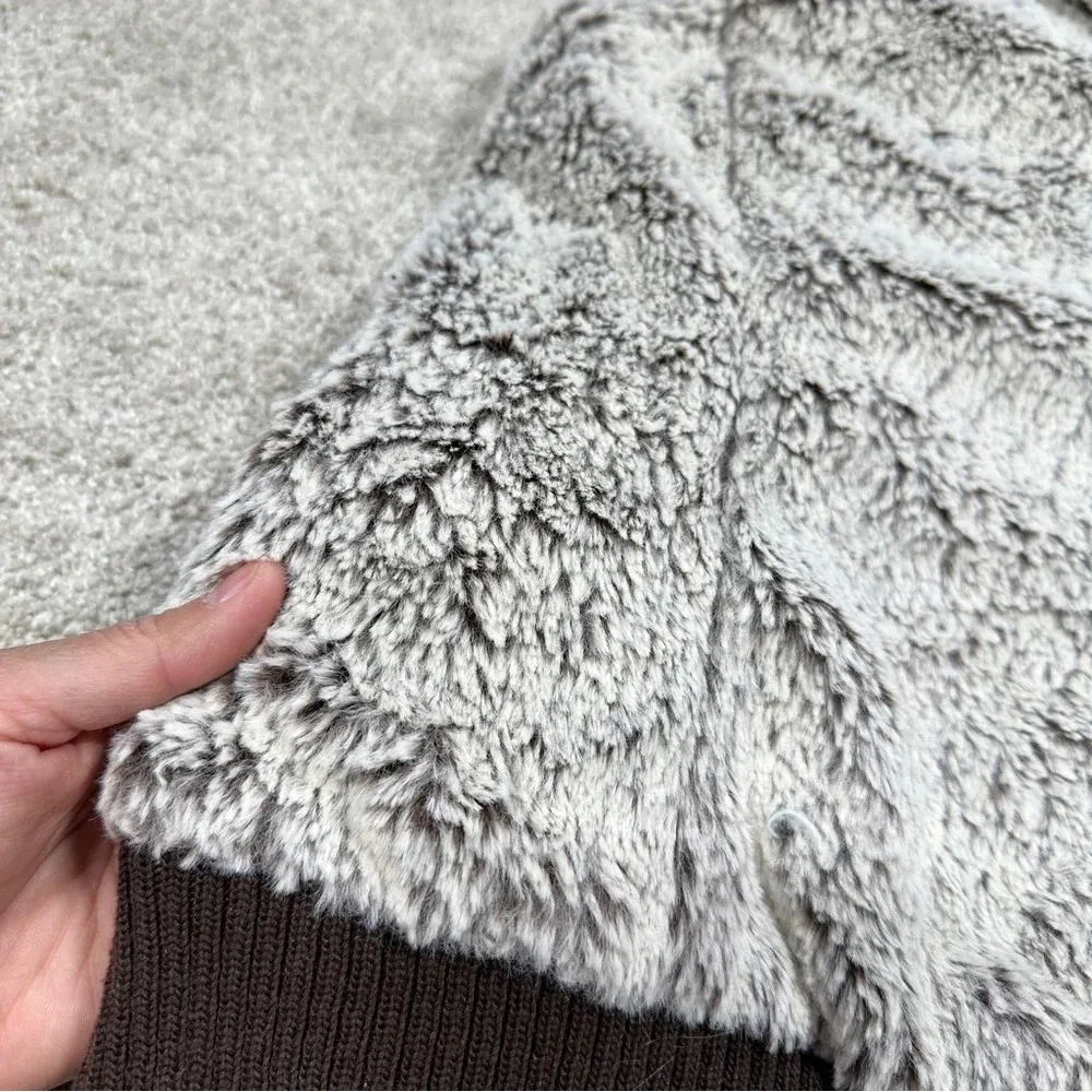 Patagonia Women’s Conejo Vest Hooded Fleece Fuzzy Full Zip in Java Brown Size S - Image 9