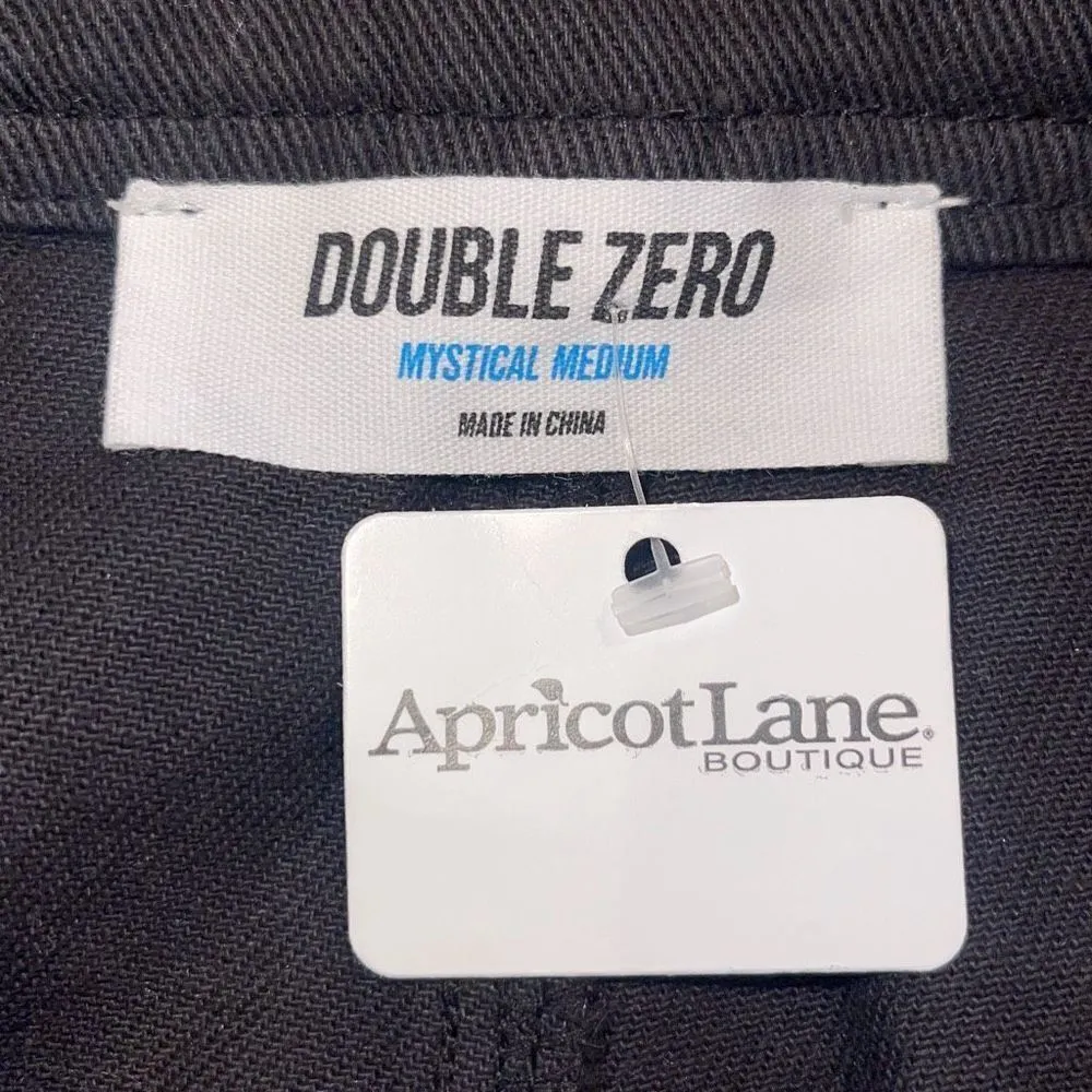 Apricot Lane Double Zero Womens High Rise Wide Leg Cargo Pants Black Medium NWOT - Image 7