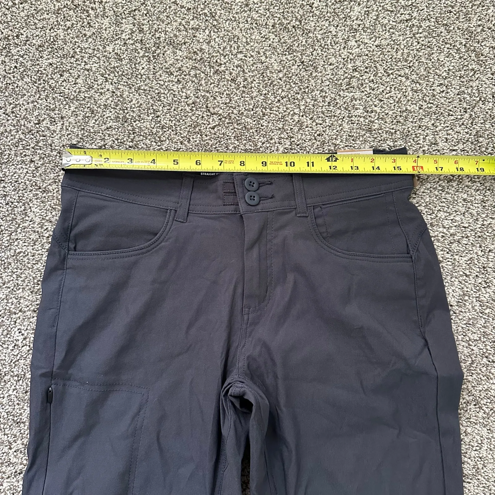 PrAna dark gray straight fit Halle pants size 6 Short NWT - Image 12