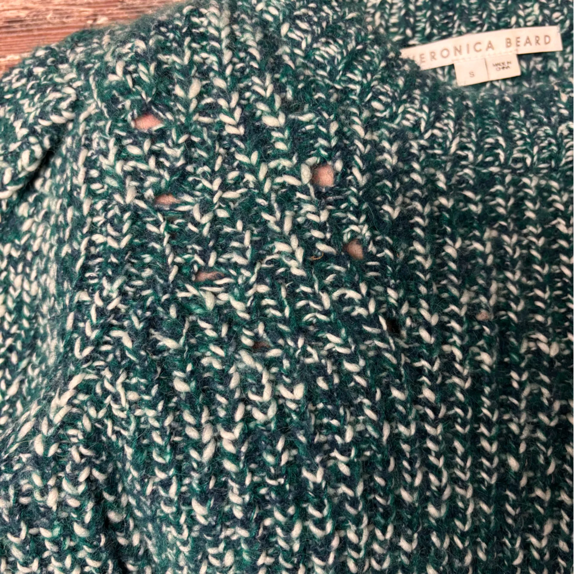 Veronica Beard Green Crew Neck Sweater - Image 9