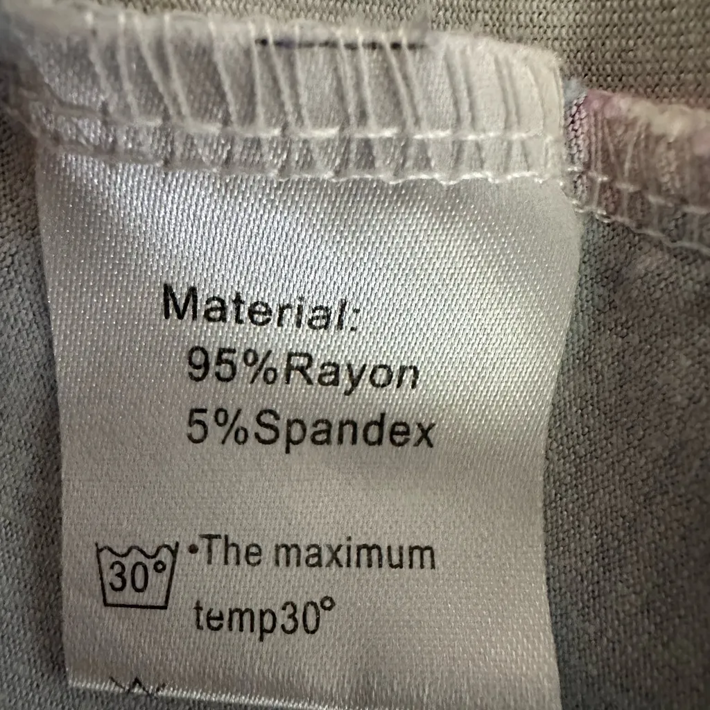 Db Moon Long Sleeve Empire Waist Flower Dress with Pockets (934) Blue Size M - Image 9