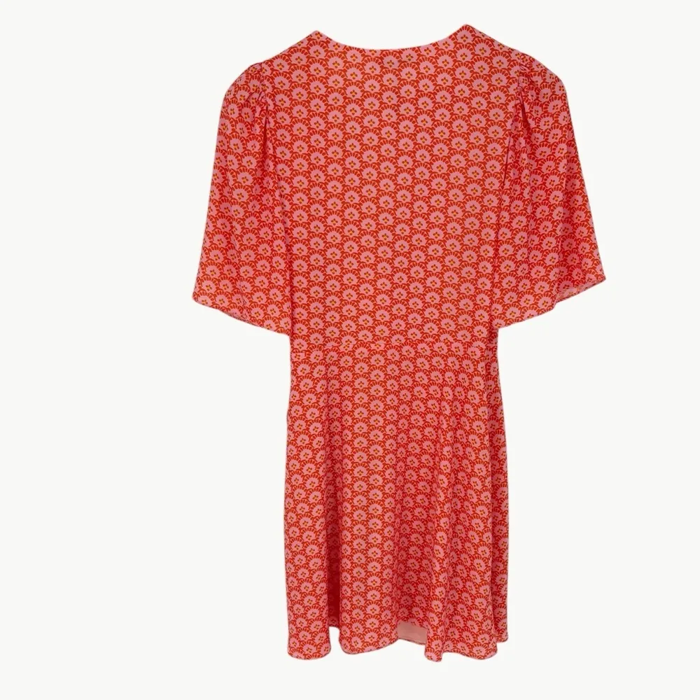 NWT Alice + Olivia Sandra Floral Wrap Mini Dress | Sz 4 | English Rose Pink - Image 3