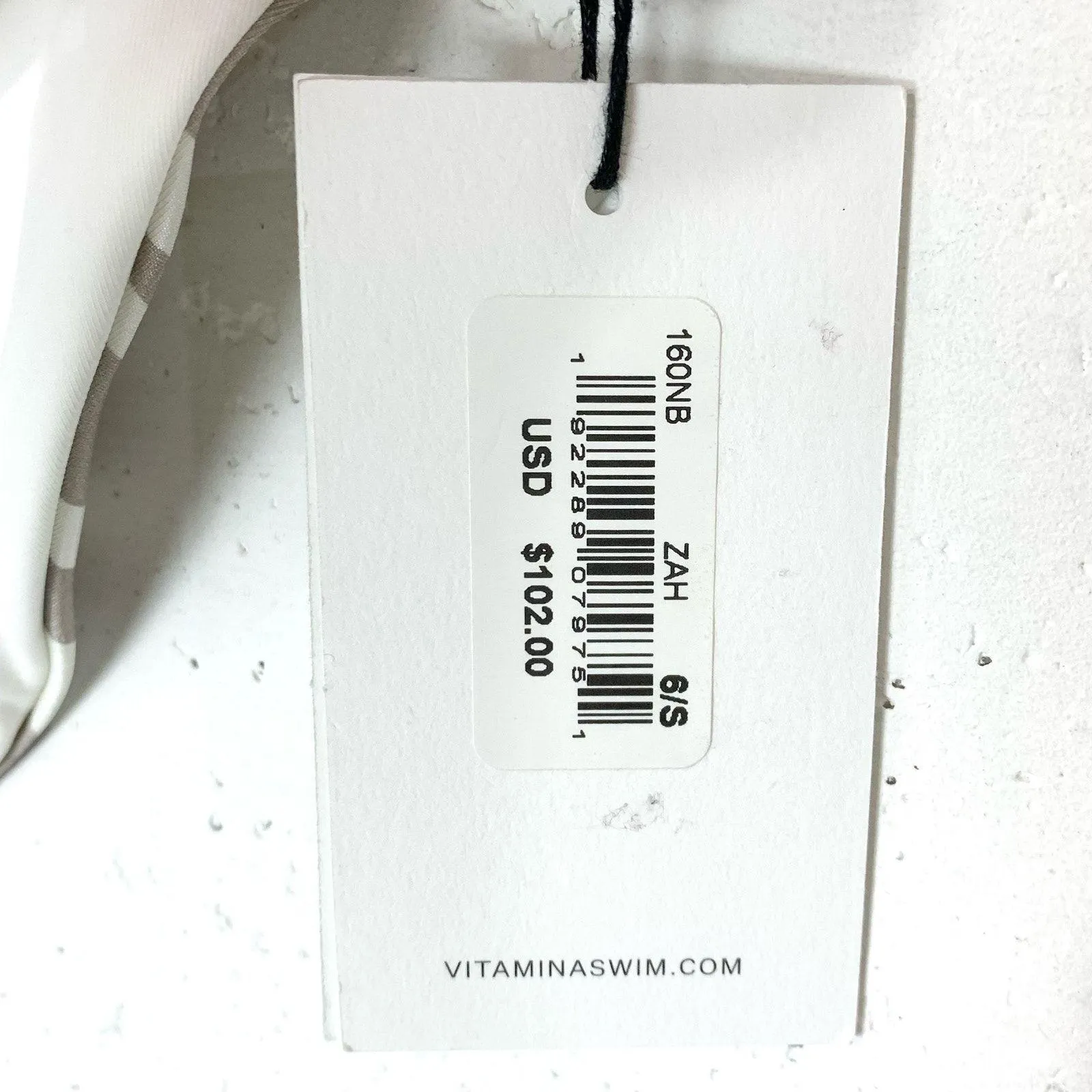 Vitamin A Womens Zuri Bikini Bottom Swimsuit Animal Print Stripe Tan Size Small - Image 6