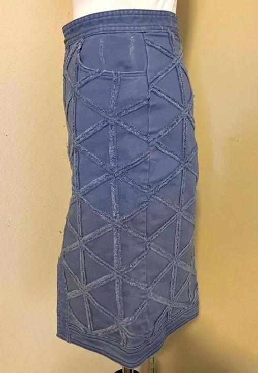 Dazzle Denim Blue Jean High Rise Pencil Straight Skirt Womens Size S/26 - Image 2