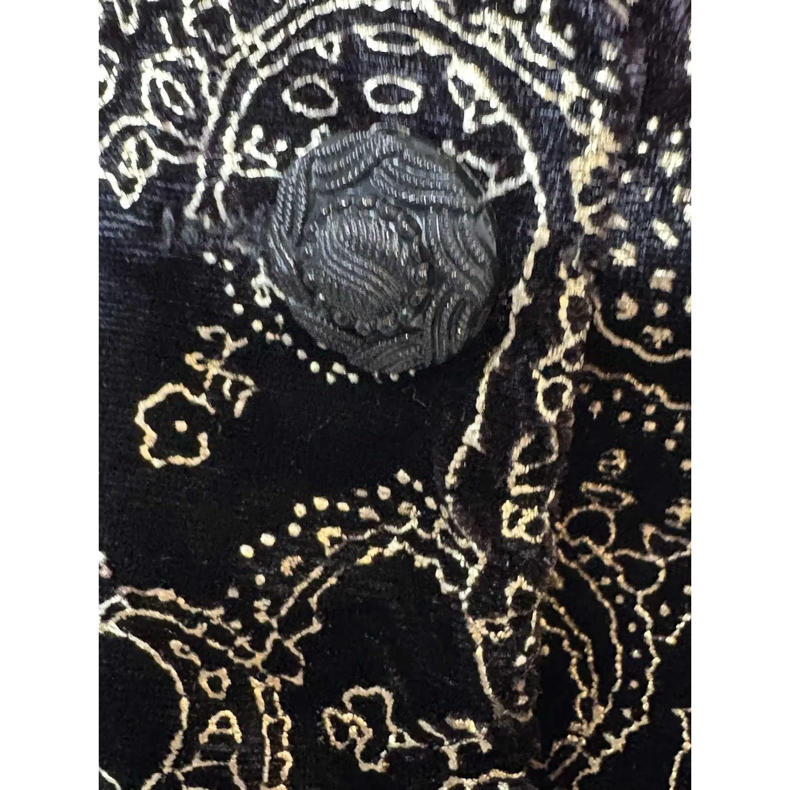 Maggie McNaughton Plus Size 24W Black Gold Paisley Jacket Church Holiday Dressy - Image 4