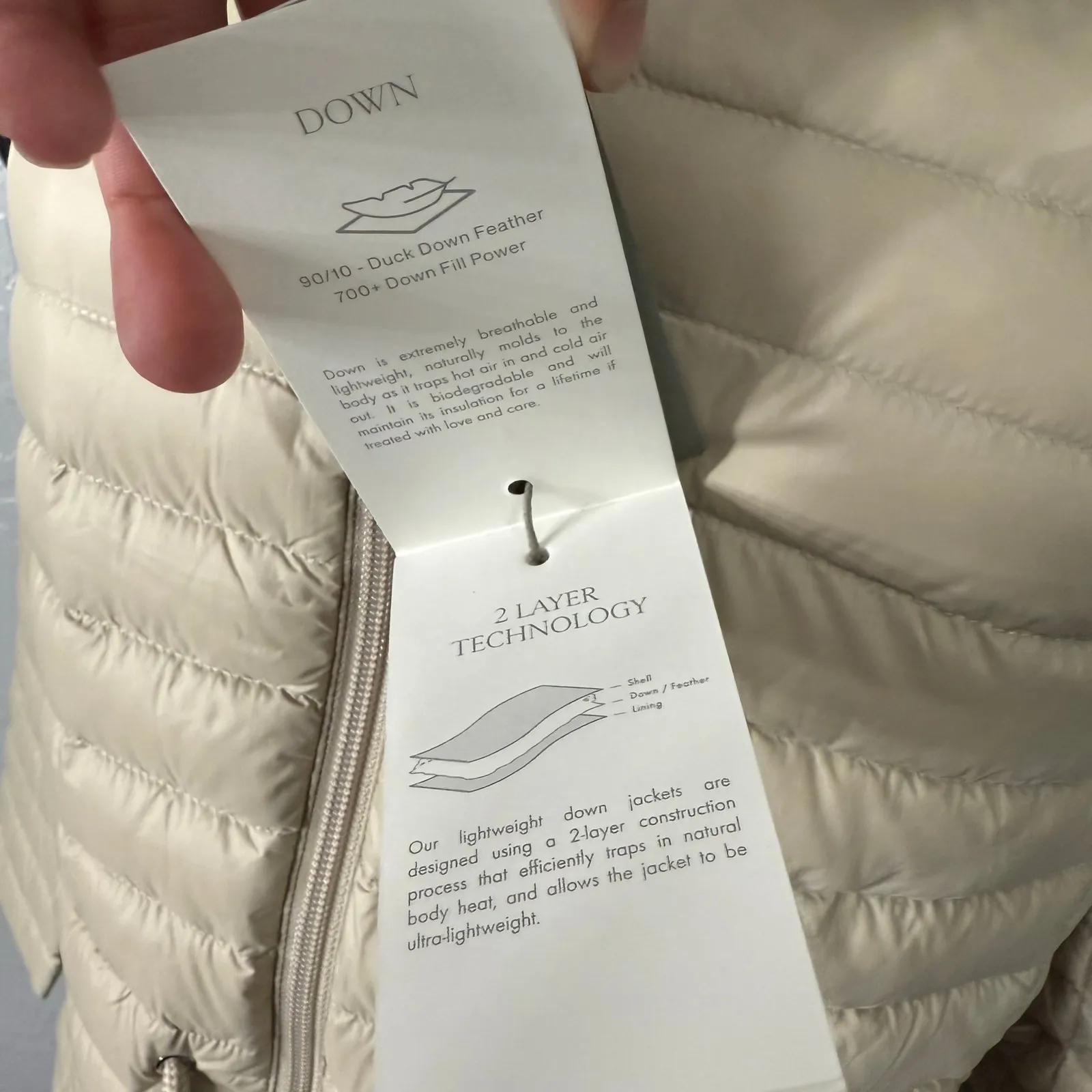 NWT Soia & Kyo Ayleen Ultra-Lightweight Down Hooded Puffer Jacket, Hush, XS - Image 4