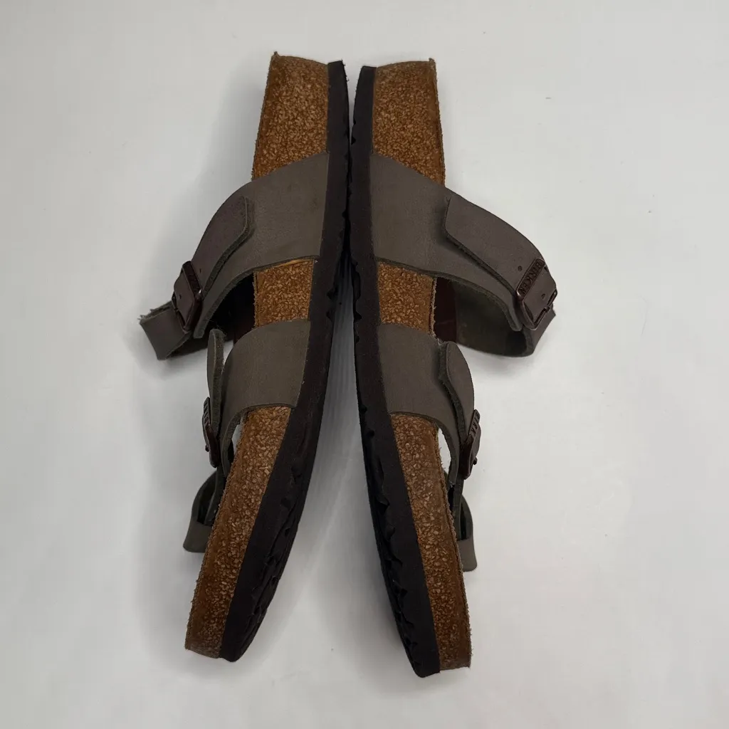 Birkenstock Women’s Mayari Birko-Flor - Brown Strappy Sandal S-407 Size 39 - Image 4