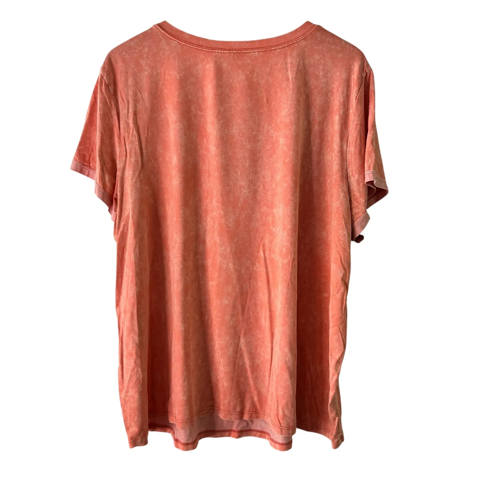 Torrid Sleep Plus Size 2 Coral Mineral Wash T-Shirt Short Sleeve Top - Image 8