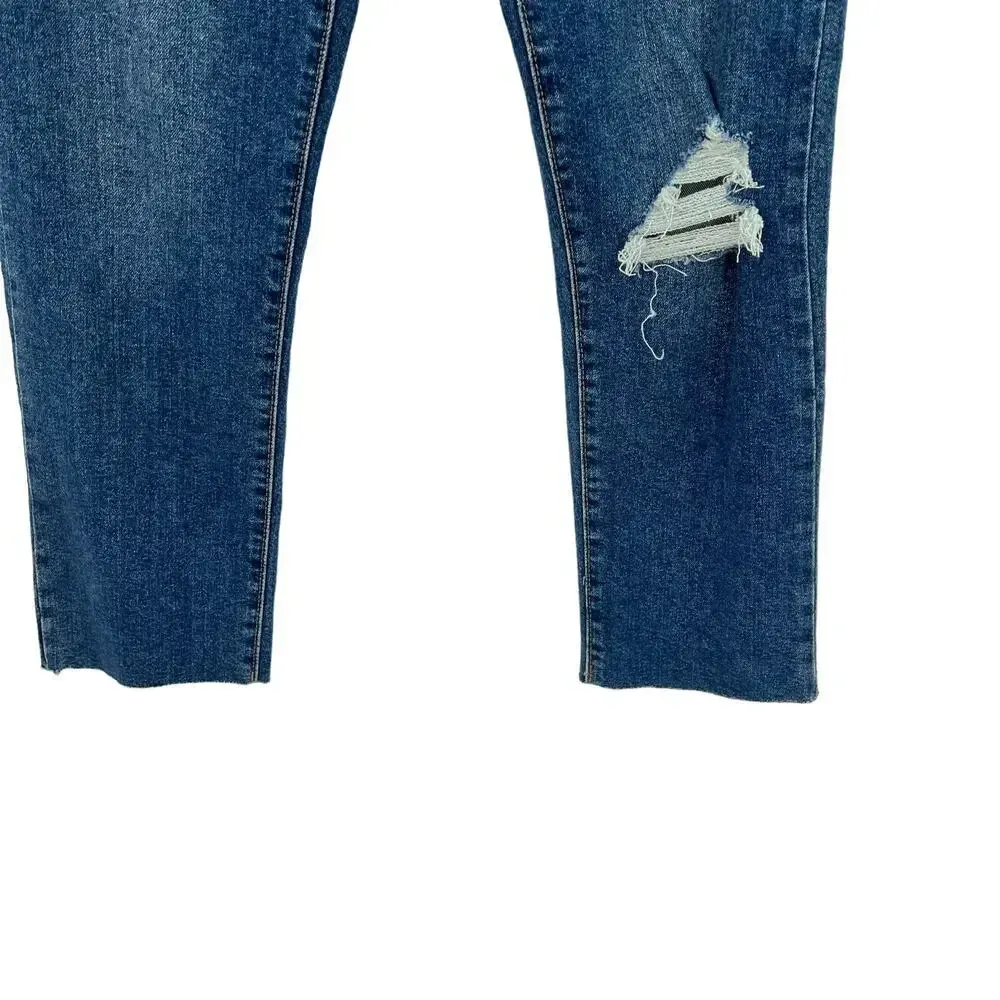 Levi's Wedgie Fit Straight Jeans Medium Destructed Size 29‎ - Image 6