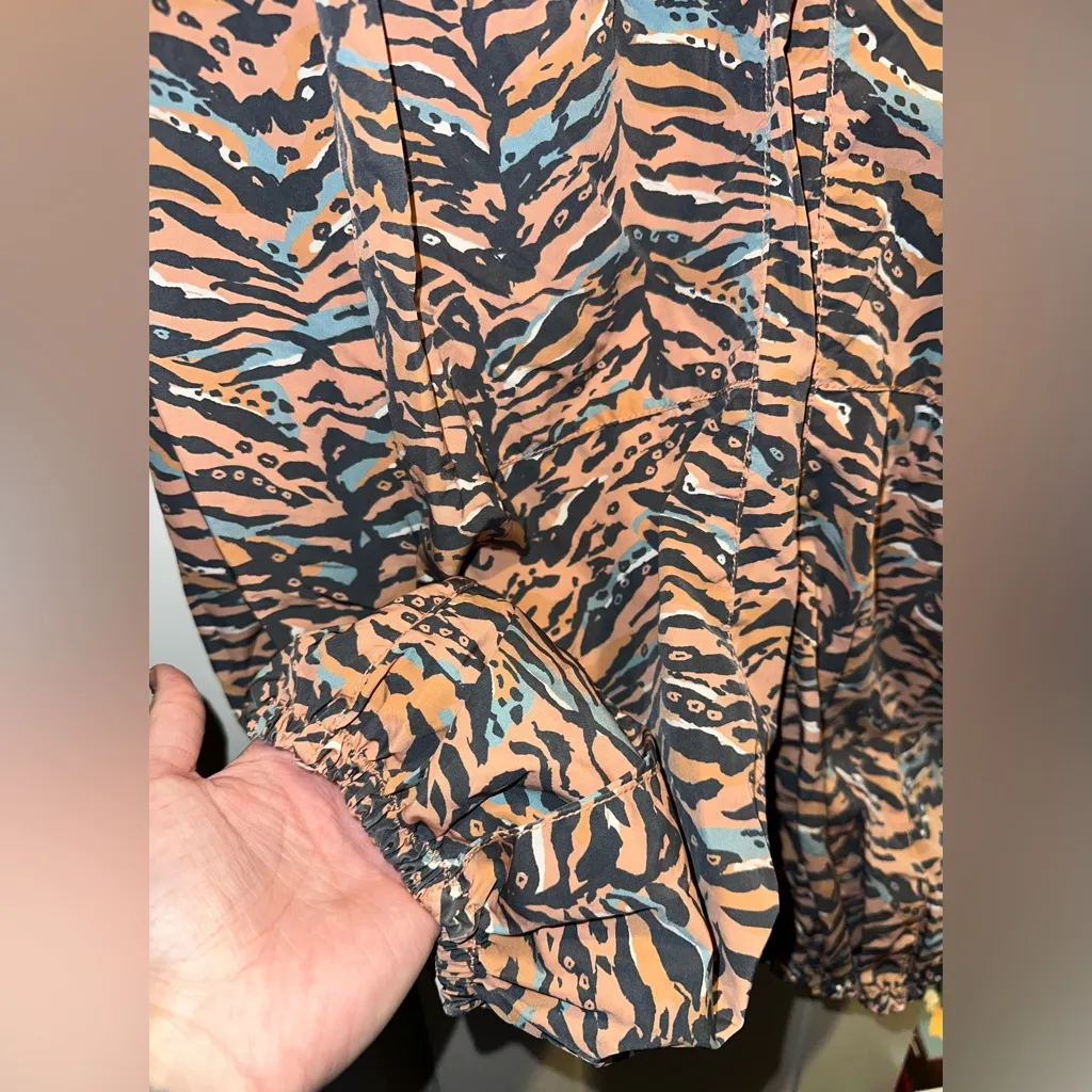 Free People Movement Zephyr Printed Pants In Camel Combo Size XS - Image 10