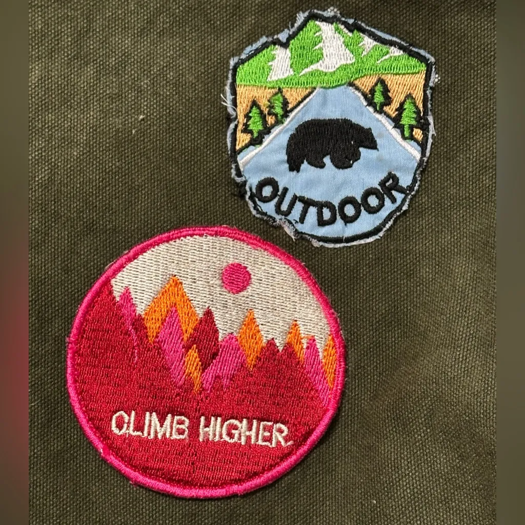 NWT Free People Been There Badge Tote Bag - One Size - Green - Image 10