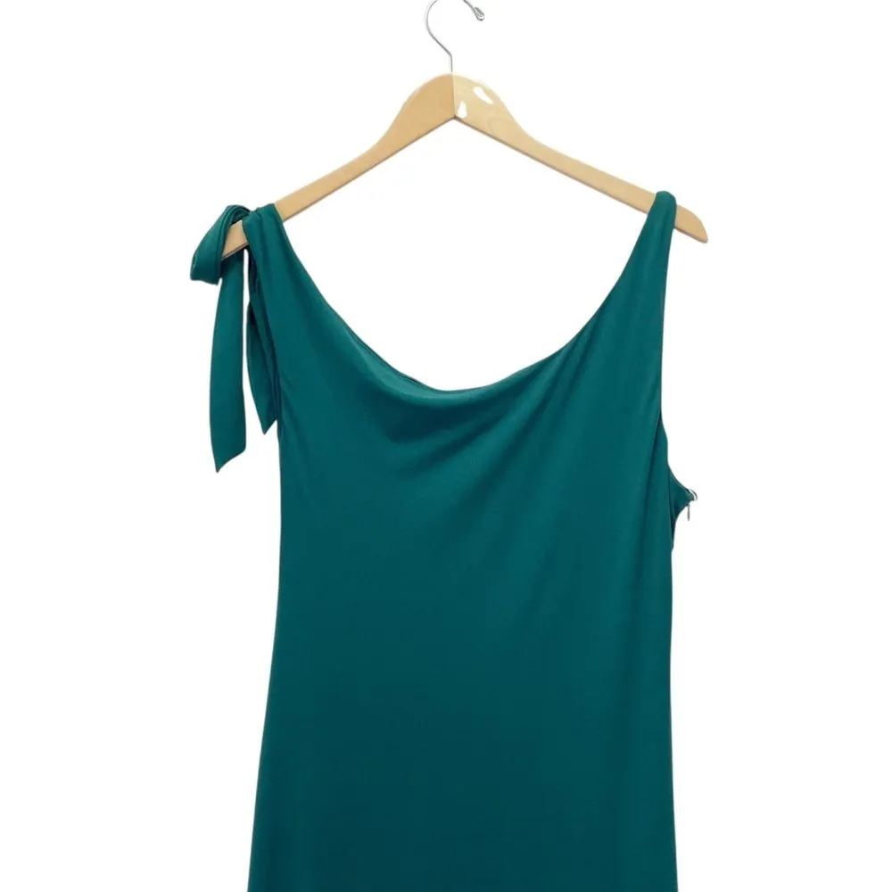NWT Hello Molly Fashion Standard One-Shoulder Maxi Dress Emerald Green Size 10 - Image 9