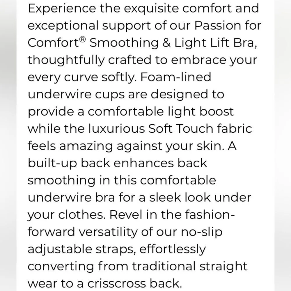 Bali Nude 0082 Passion For Comfort Smoothing Light Lift Bra 34DD - Image 8