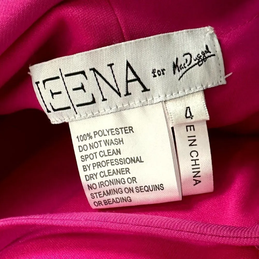 MAC DUGGAL One-Shoulder Jersey Body-Con Gown in Candy Pink Size US 4 - Image 8