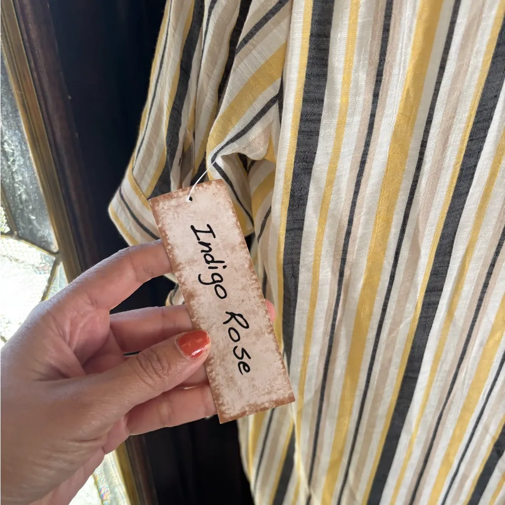 Chic Striped Button - Image 6