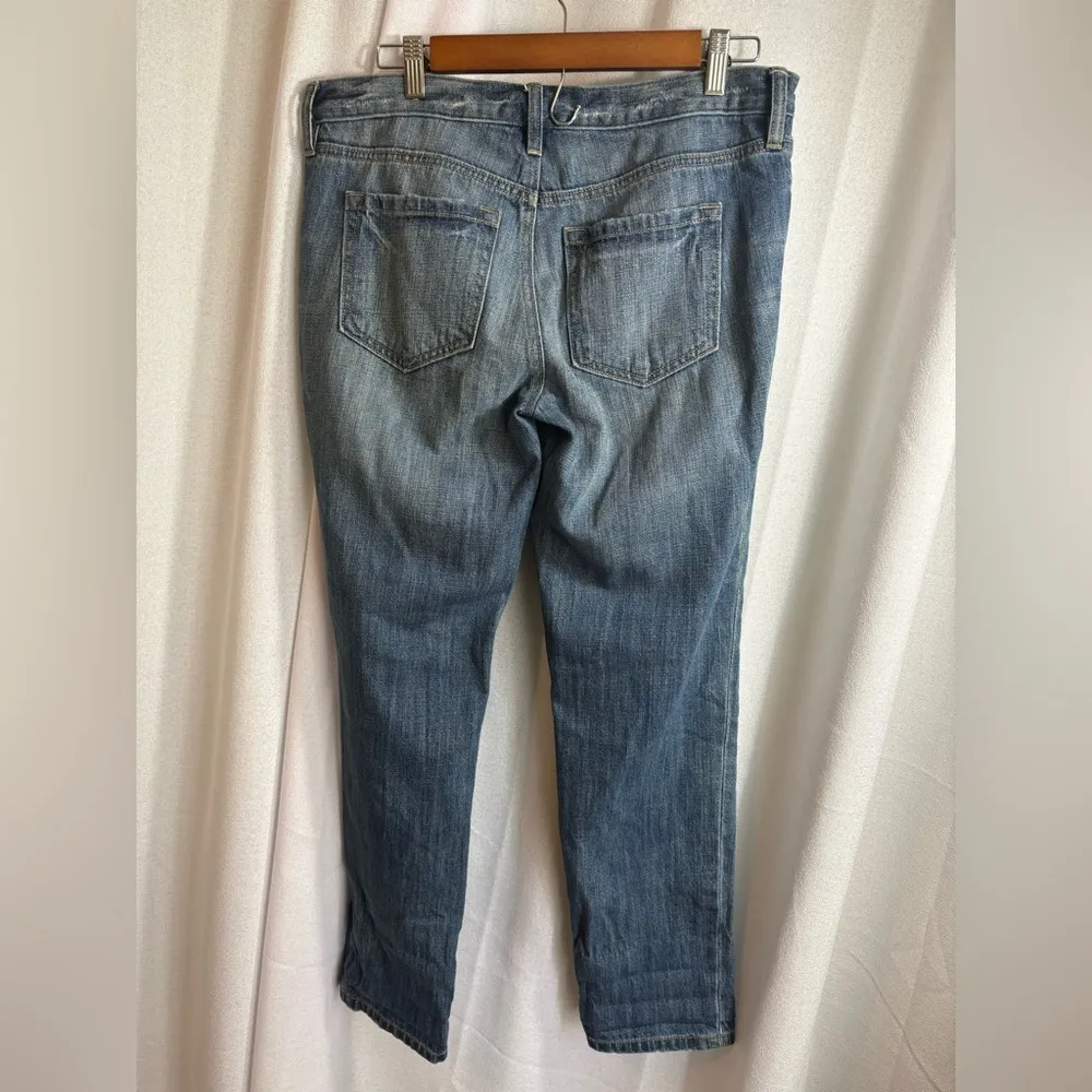 Loft frayed boyfriend jeans 100% Cotton‎ Distressed Size 27/4 GUC! 0404 - Image 4