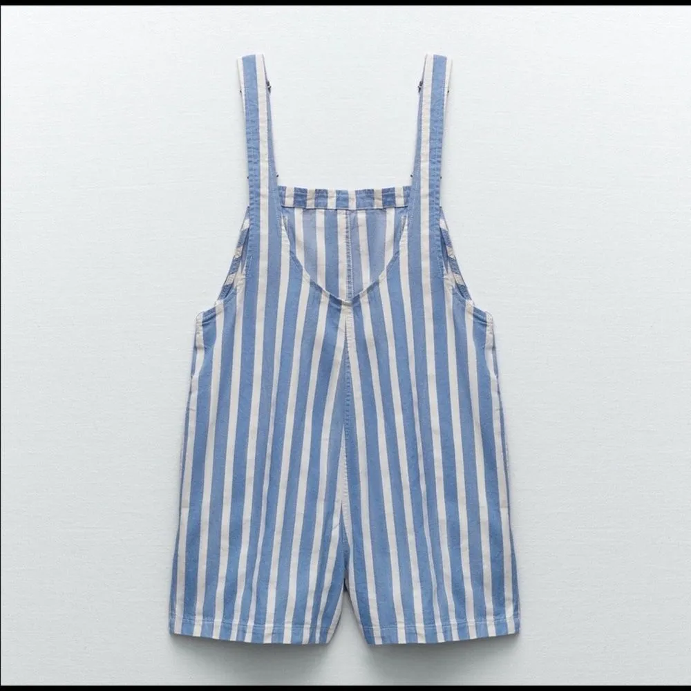 Zara NEW Striped Short overalls - Image 4