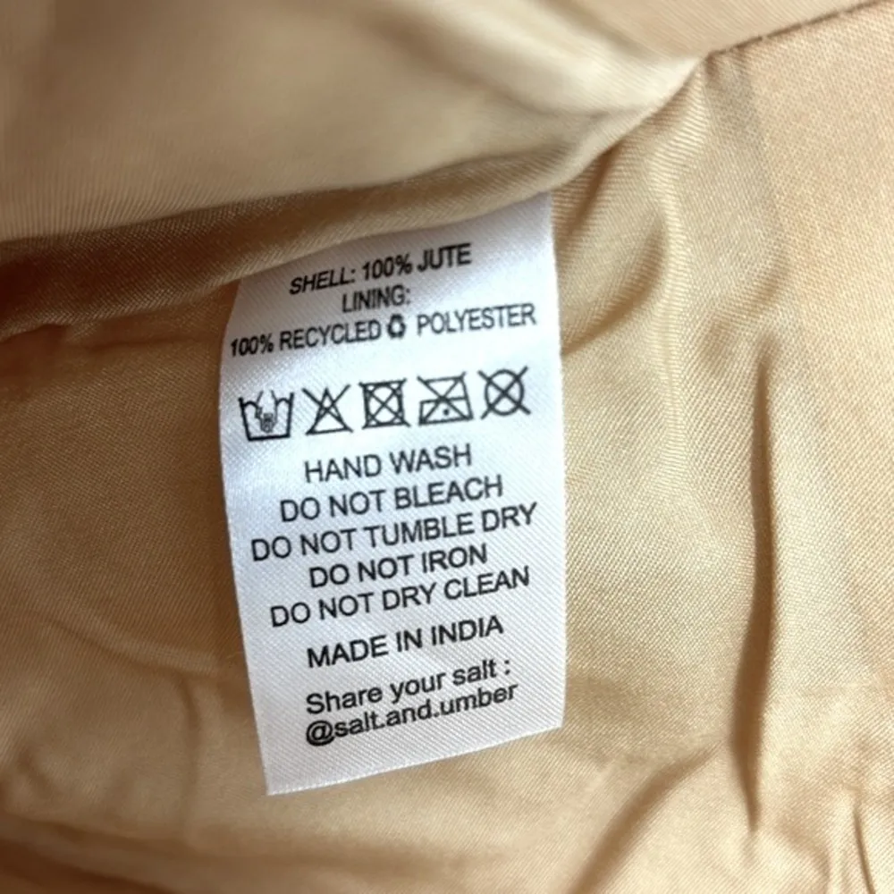 Salt + Umber Boho Isla Jute Seashell Beach Tote Bag New with tags! Tan - Image 10