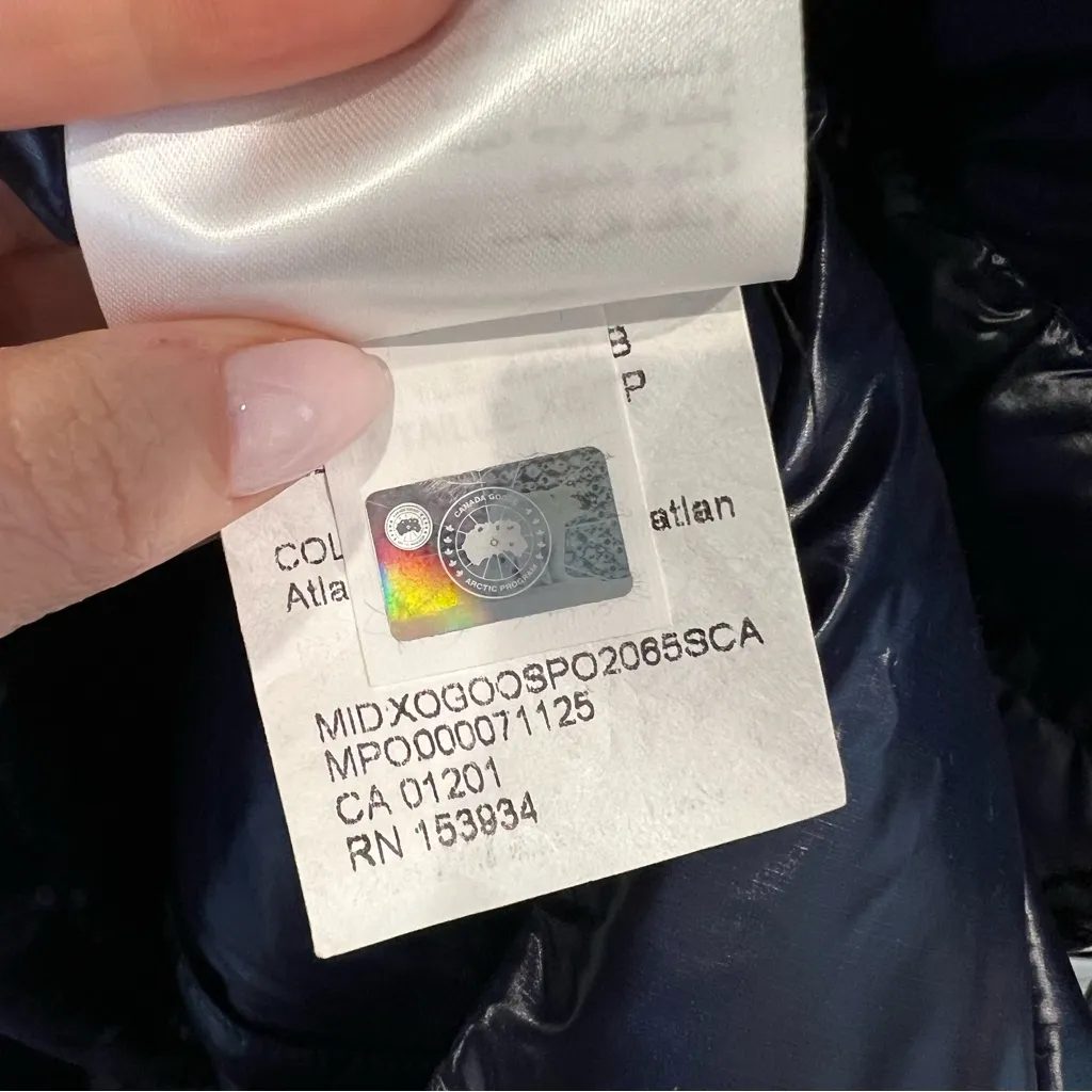 NWT Canada Goose Revolve Cypress Hooded Puffer Jacket Coat Black Label Navy Blue - Image 10