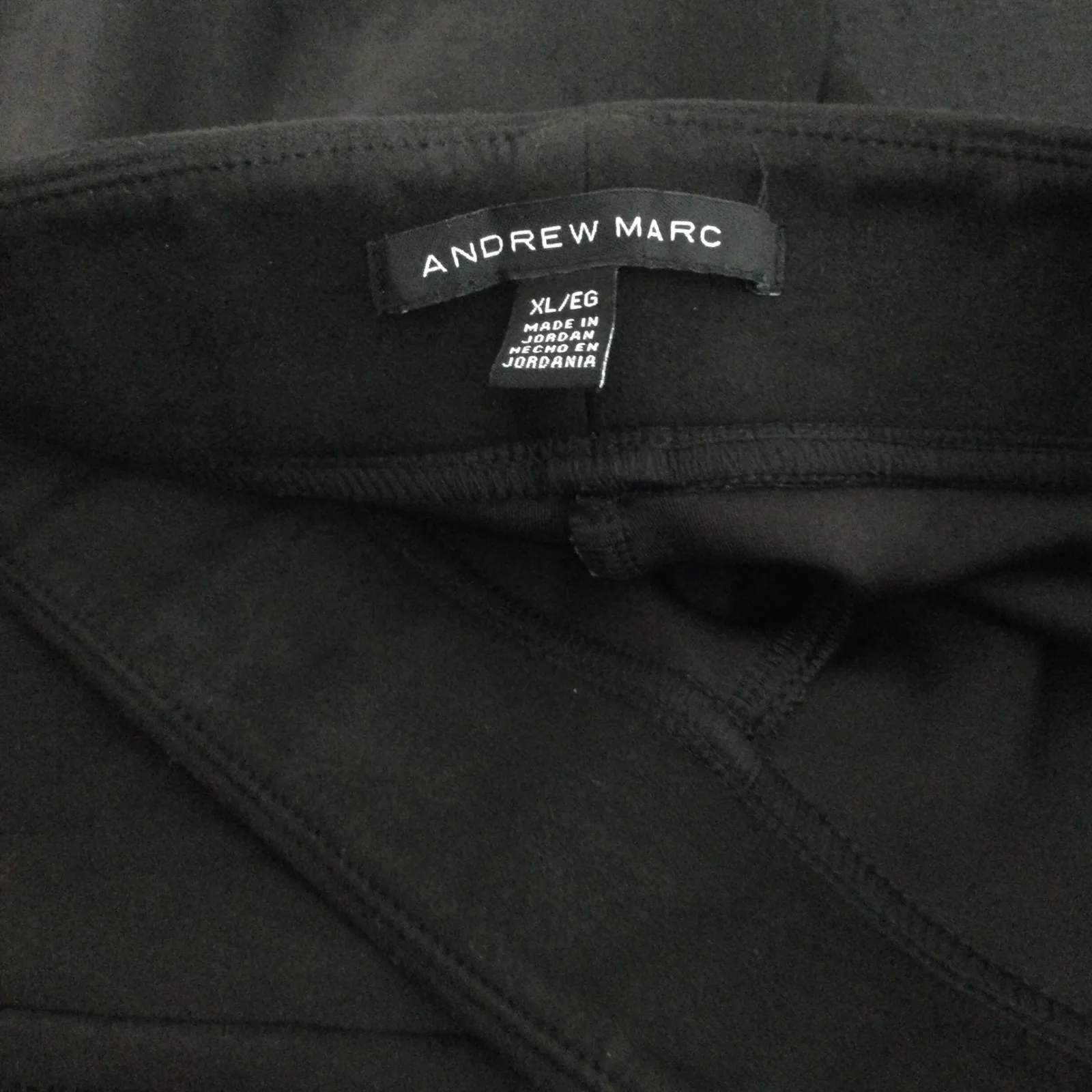 Andrew Marc Women Black ElasticWaist Pants Size XL Stretch Comfort Dressy Casual - Image 3