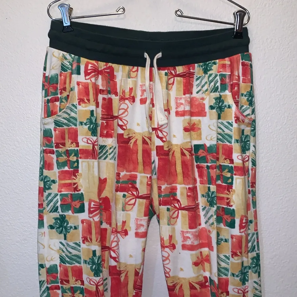 Burt’s Bees Baby colorful present print organic cotton jogger pajama pants Orange - Image 2