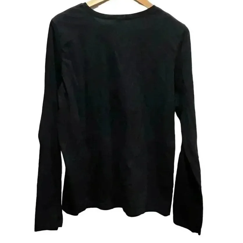 RIP City Riders Skull Roses Biker Shirt Chick Graphic‎ Bella Canvas Medium Black - Image 3