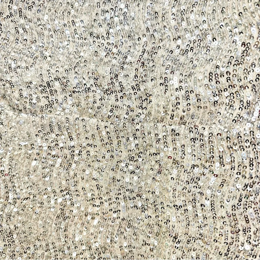 NWT House of Harlow 1960 x Revolve Sage Midi Dress Sequin Strapless Sheath Dress Silver Size M - Image 6