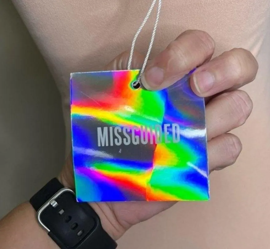 Missguided Harness Strap Bodysuit Nude - Image 5