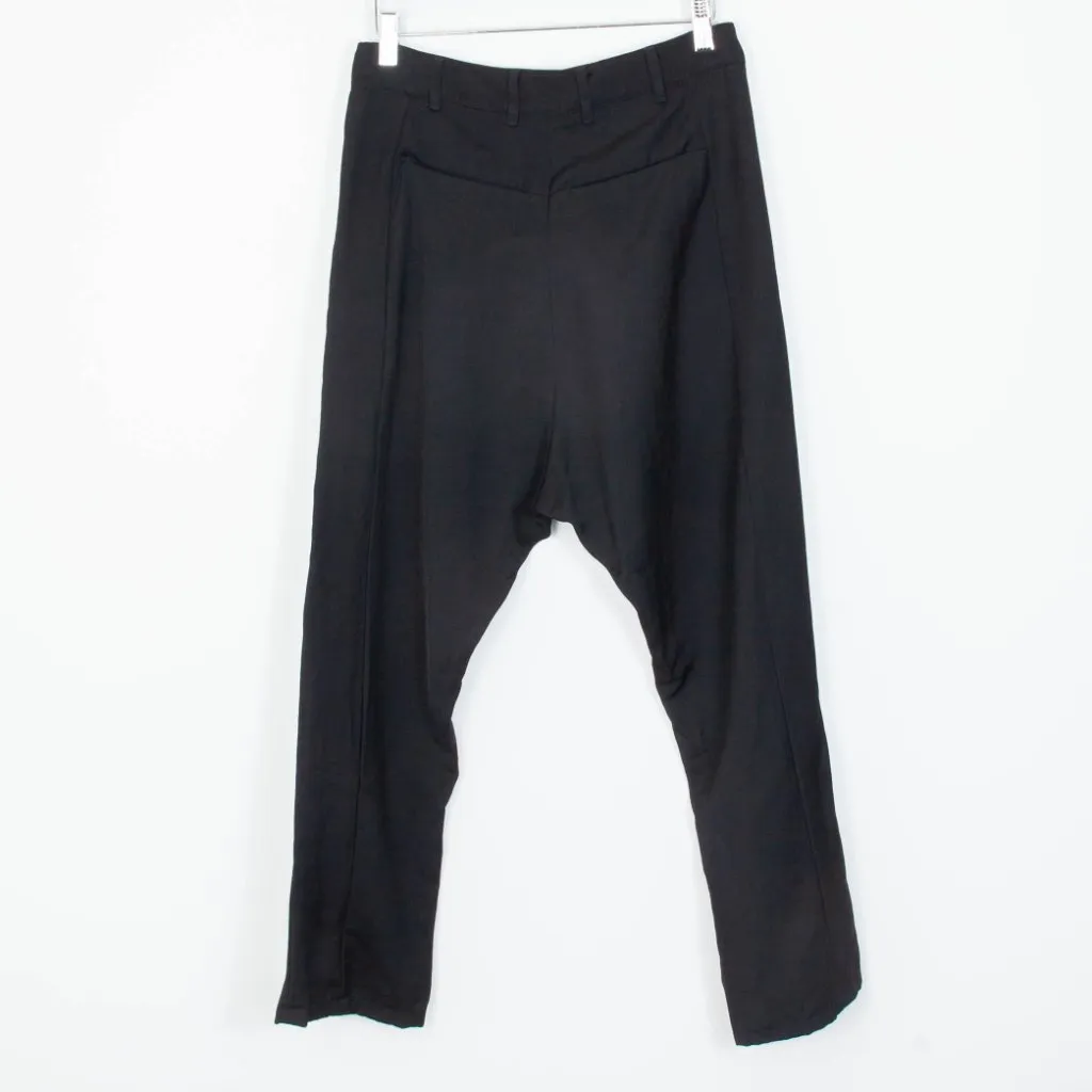 Zara Black‎ Asymmetrical Buttoned Low Waist Pants Womens Size XS - Image 7