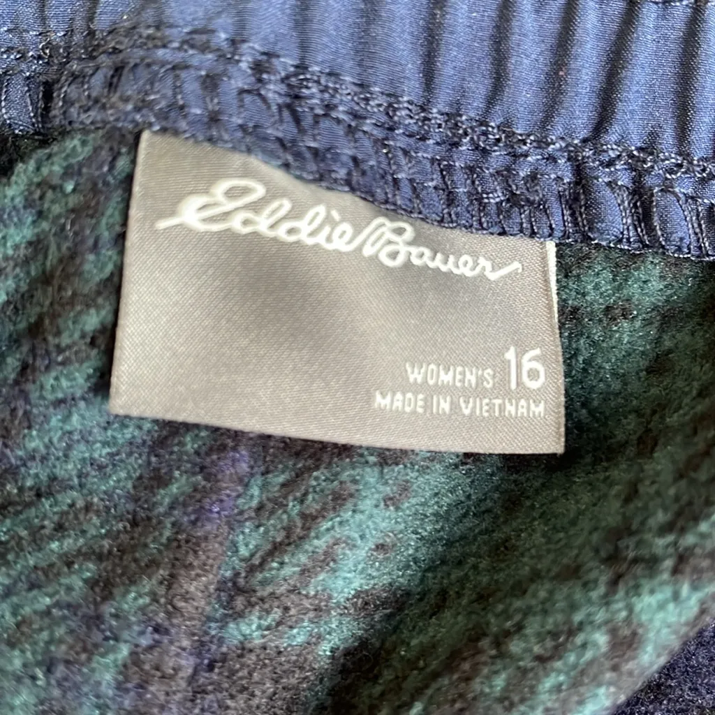 Eddie Bauer Navy Fleece Lined Track Joggers - Image 5