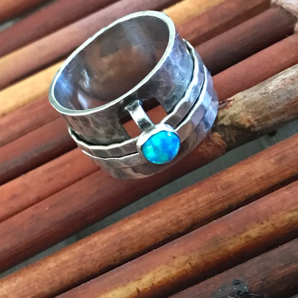 Silpada Sterling Silver Spinner Ring size 6.5 - Image 4