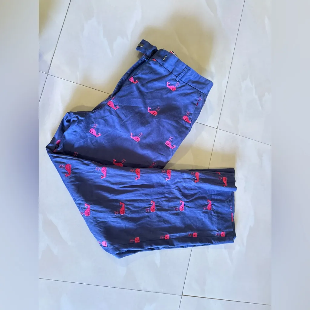 Lilly Pulitzer Whale Embroidered pants Size 4 vintage - Image 12