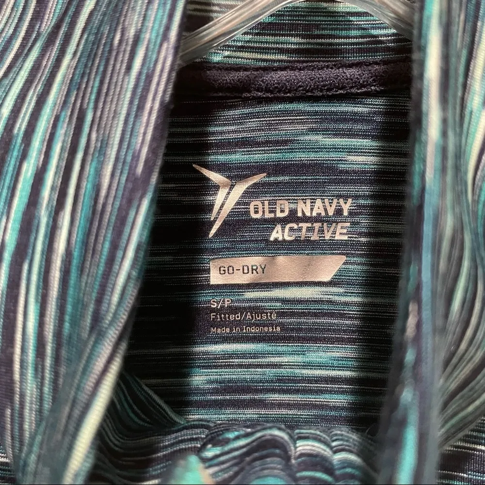 Old Navy Space Dye Zip Up Athletic Jacket Blue Size Small - Image 4