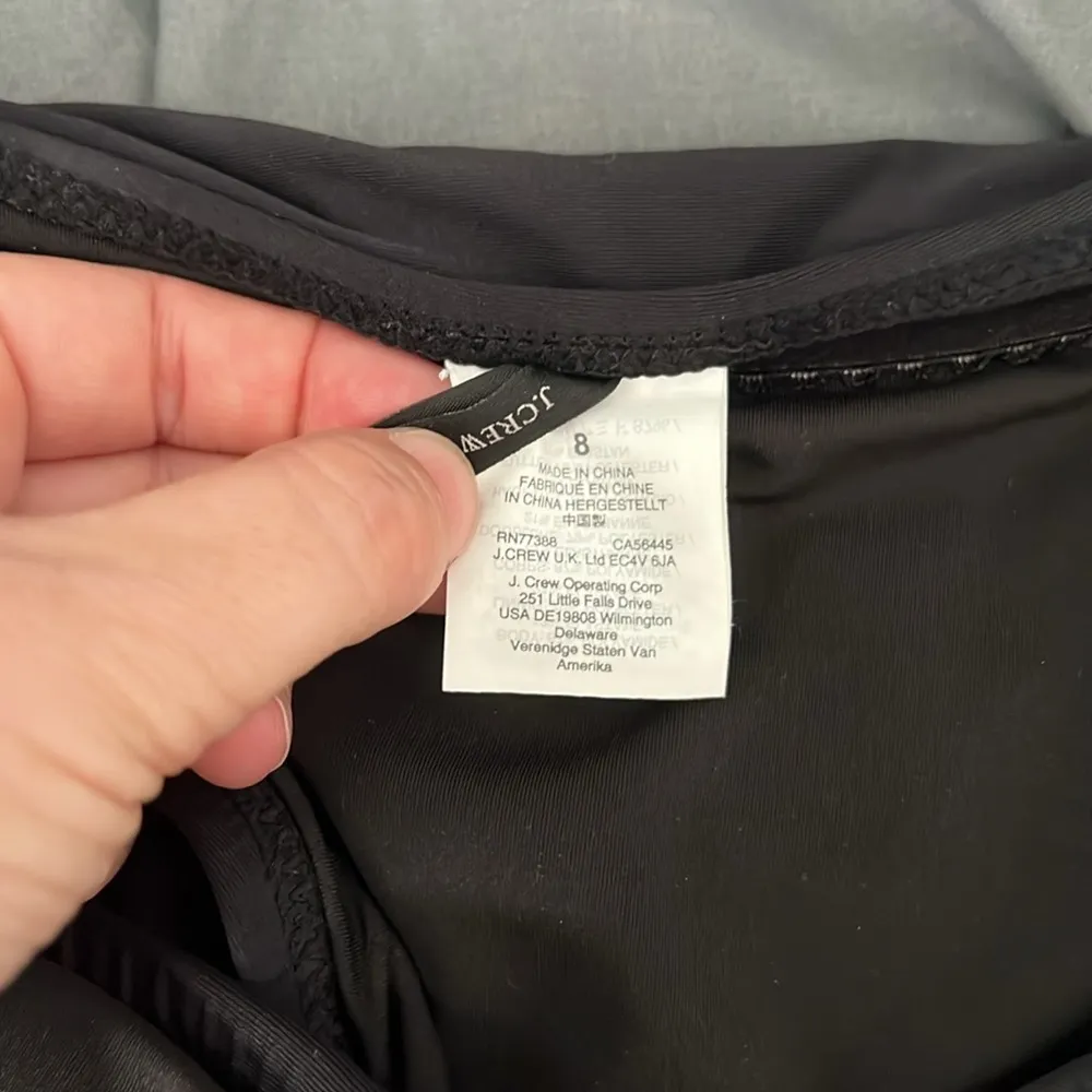 J.Crew  Tie Front Cut Out One Piece Swimsuit Size 8 - Image 6