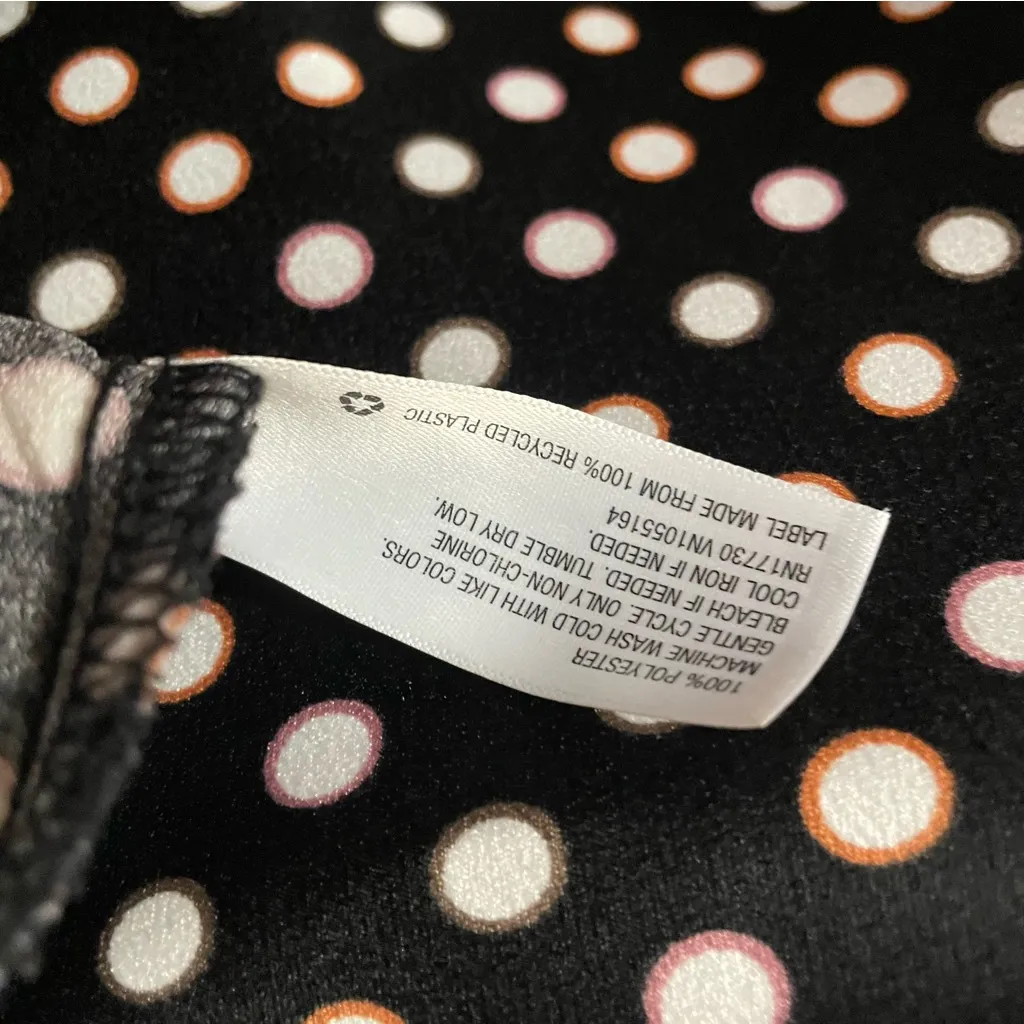 A New Day Black Polka Dot Slip Midi Dress EUC Size S - Image 6