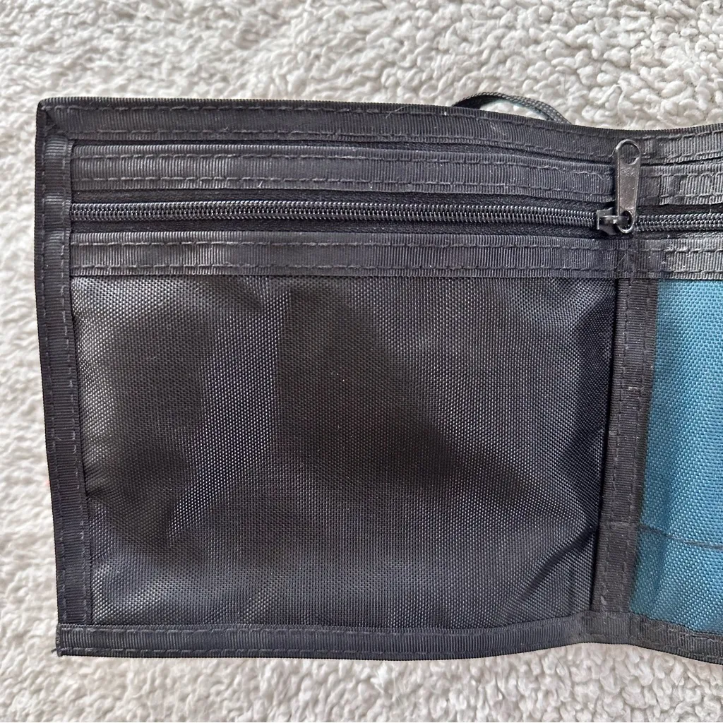 L.L. Bean Teal Belt Bag with Black Accents Blue - Image 6