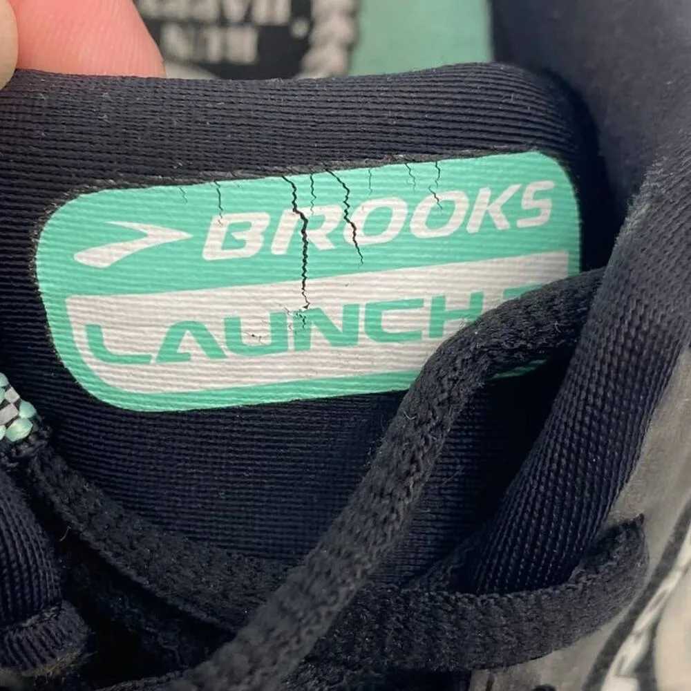 Brooks Launch 2 Sneakers Running Shoes Black Ice Mint Green Athletic Womens 9 - Image 8
