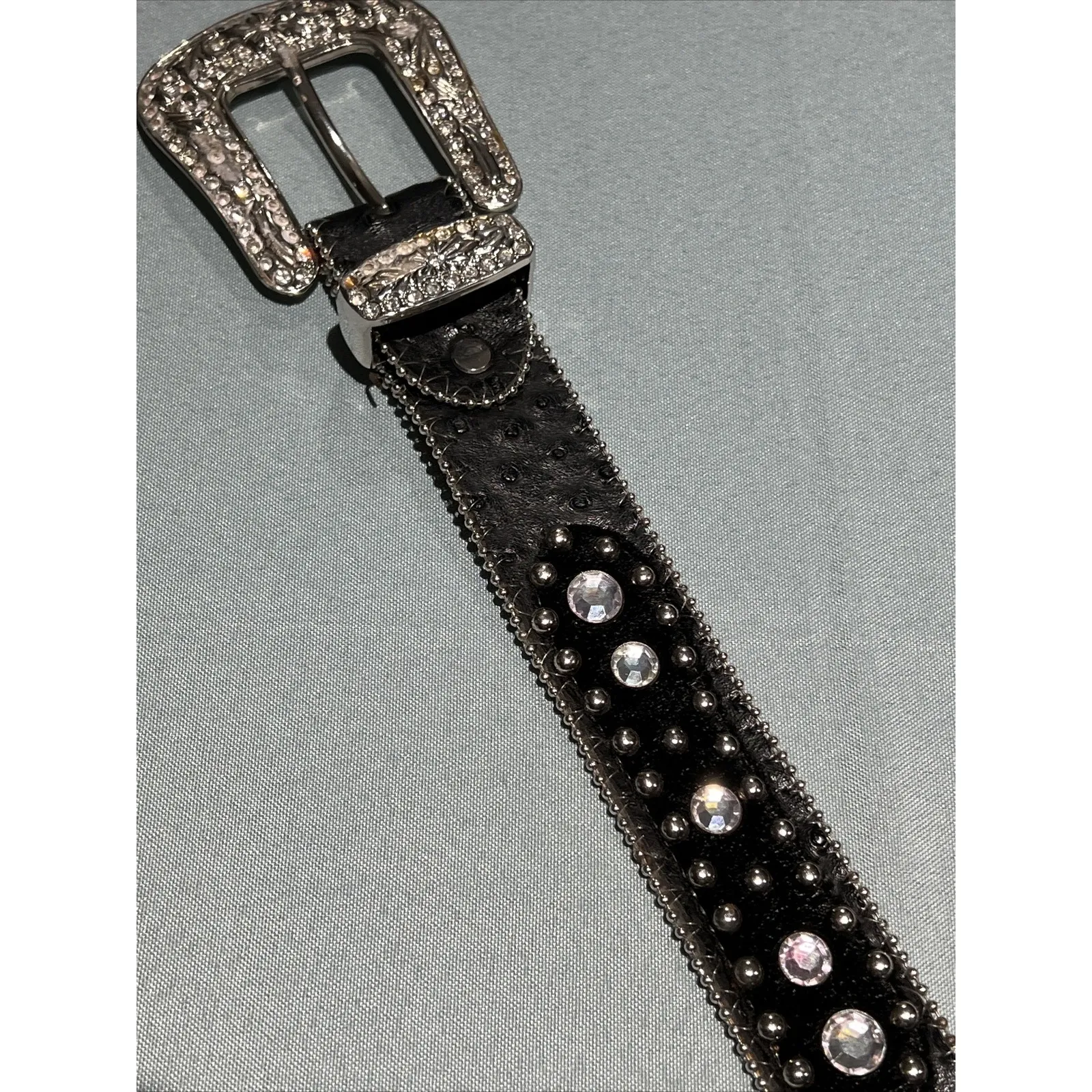 Barrel Racing RHINESTONE Western Bling Belt - SZ Large D8 - Image 9