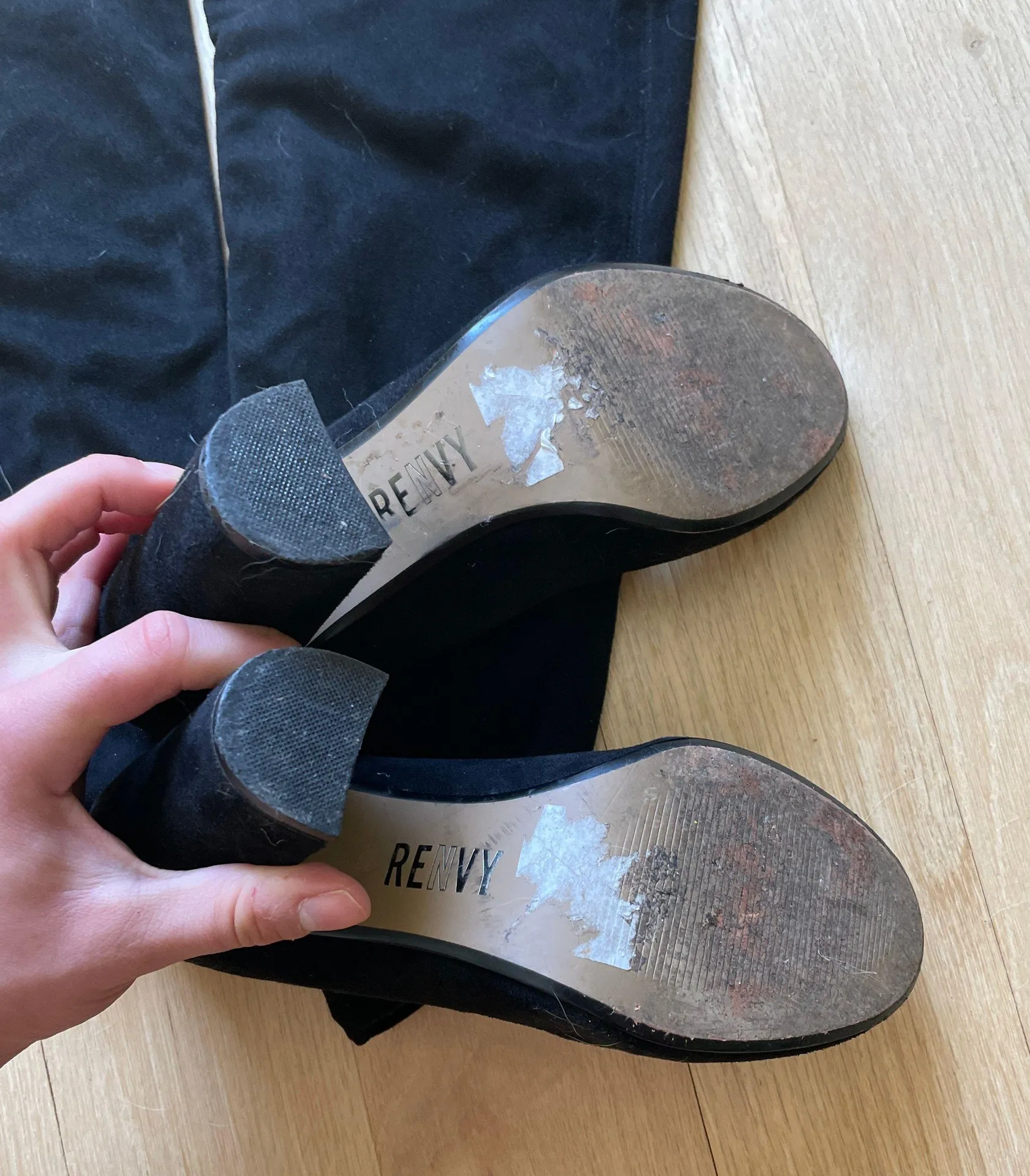 Over The Knee Boot Black Size 6 - Image 2